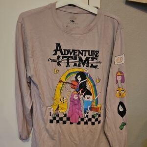 Cartoon Network Adventure Time Long Sleeve Tee Purple